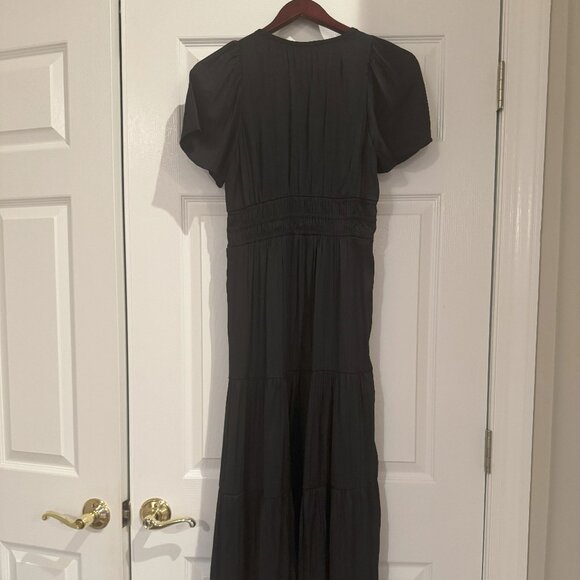Anthropologie's Somerset Maxi Dress - The Lumensilk Edition Black Size XSP - Picture 4 of 8